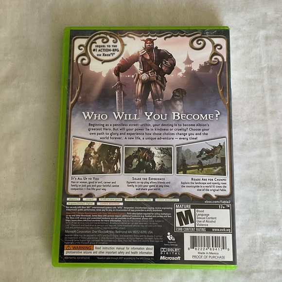 Fable II for Xbox 360 - Green Case - Picture 2 of 3